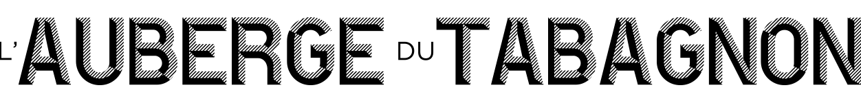 l'Auberge du Tabagnon - logo horizontal noir